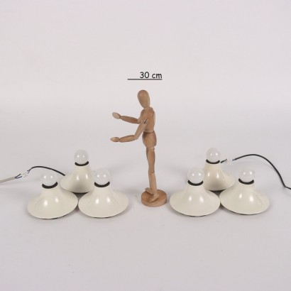 Artemide Teti Gruppe von Lampen Kunststoff Italien 1970er