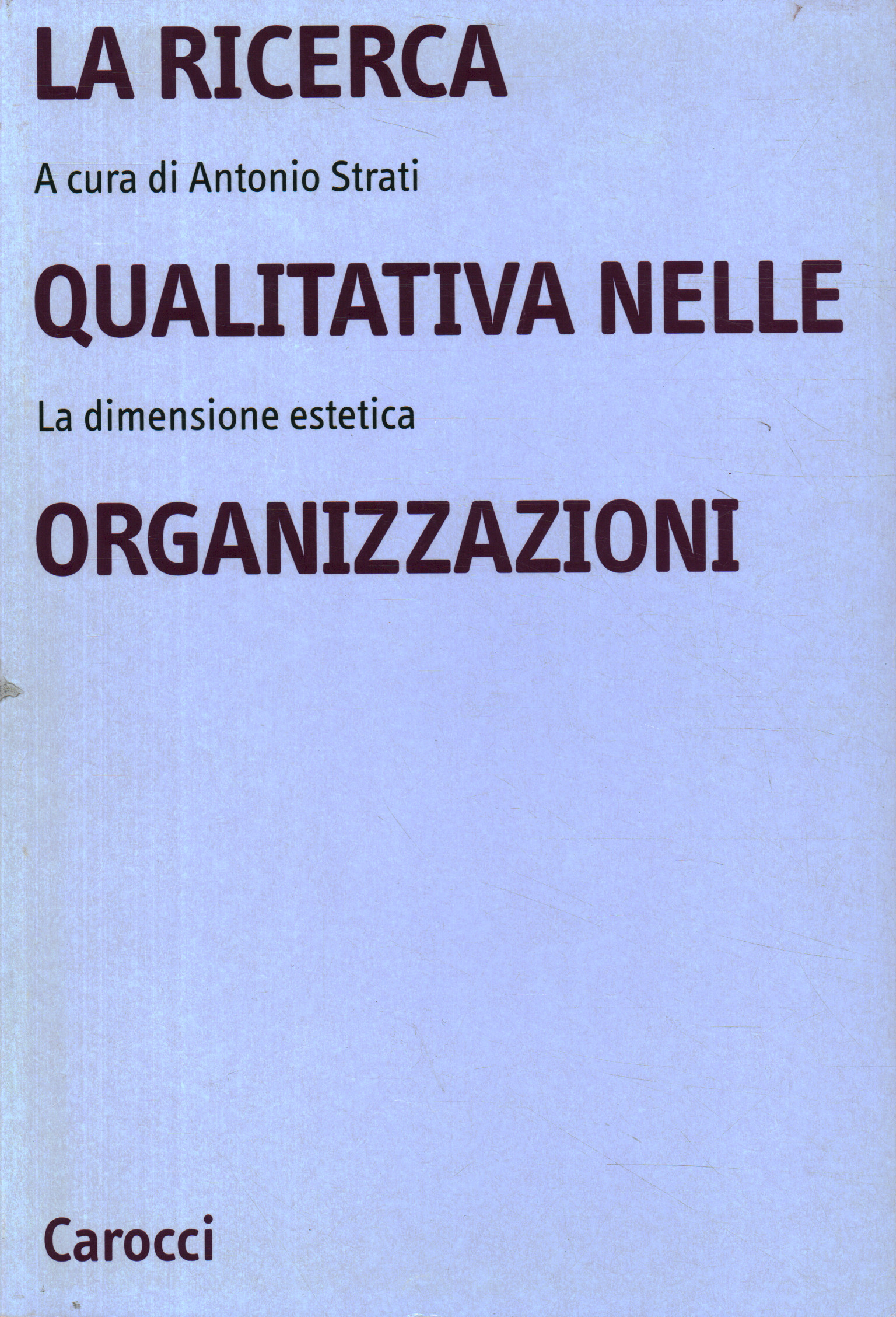 La ricerca qualitativa nelle organizzazion