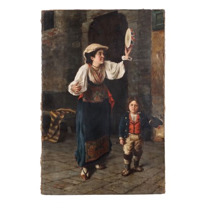 A. Dumini Oil on Canvas Italy XIX Century