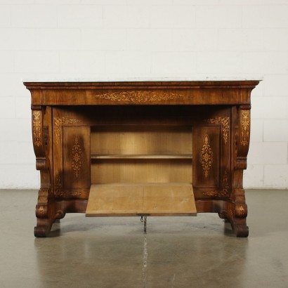 Console Charles X Walnut Italy XIX Century