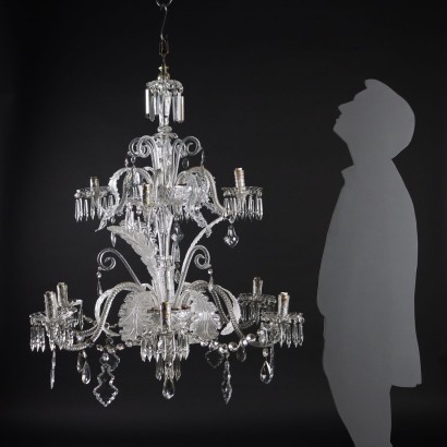 Murano Chandelier Glass Italy XIX Century