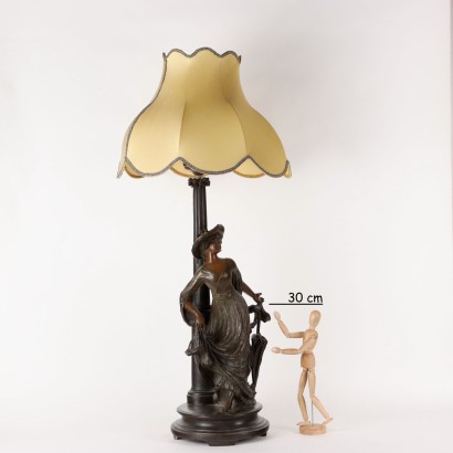 Lampe Art Nouveau Terrecuite Italie XIX-XX Siècle