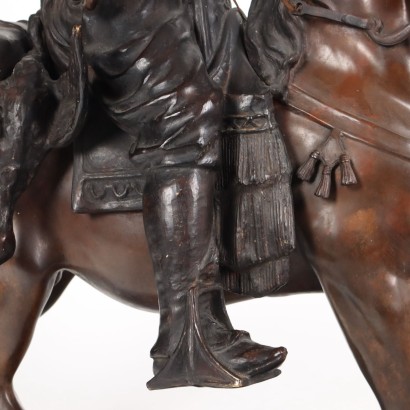 Bedouin on Horseback Bronze France XX Century