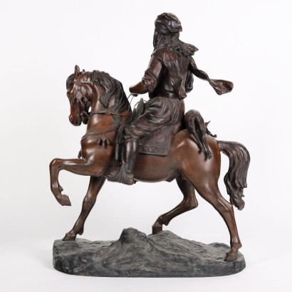 Bedouin on Horseback Bronze France XX Century