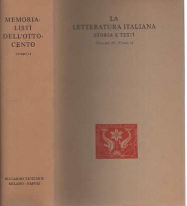 Memorialisti dell'Ottocento. Tomo II (Volume 2)