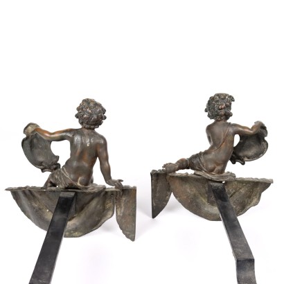 Pareja de Morillos de Bronce