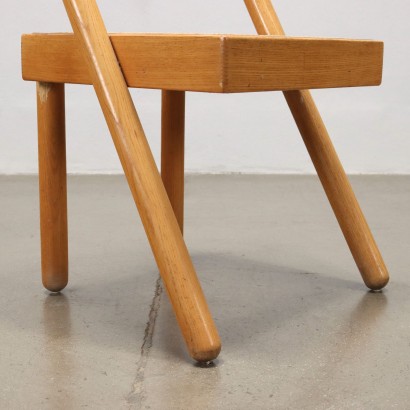 Groupe de 4 Chaises Stilwodd Iva Frêne Italie Années 1970