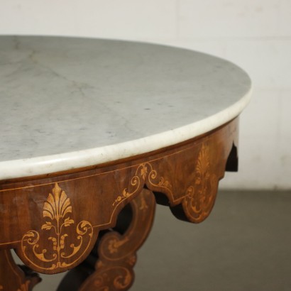 Table Charles X Walnut Italy XIX Century