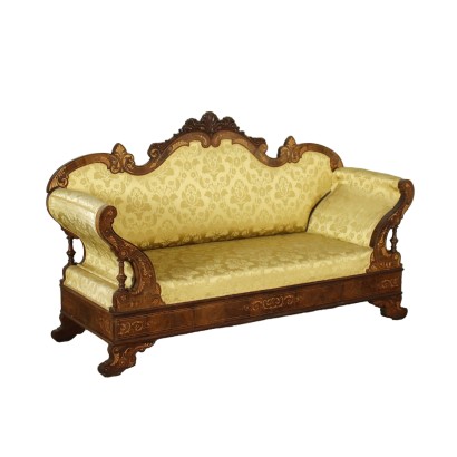 Sofa Charles X Maple Italy XIX Century