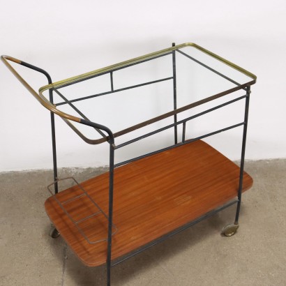 Service Trolley Mahogany Italy 1960s