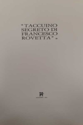 Geheimes Notizbuch von Francesco Rovetta