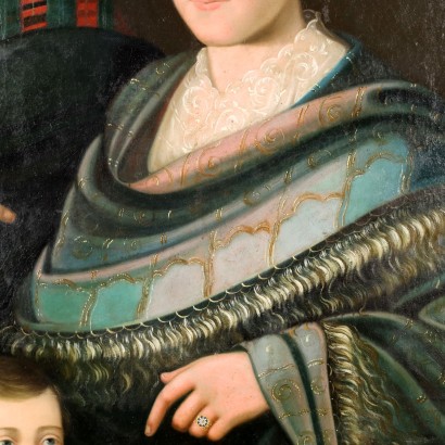 Dipinto con Ritratto di Famiglia 1856