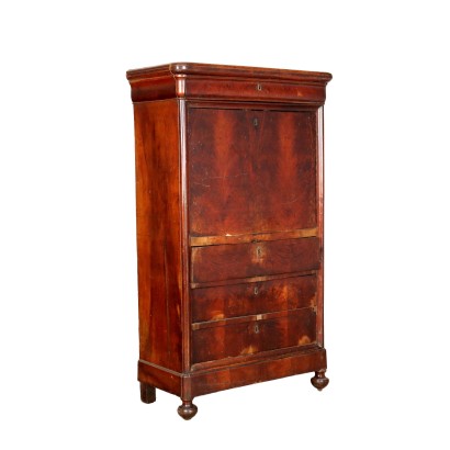 Secrétaire Louis Philippe Walnut Italy XIX Century