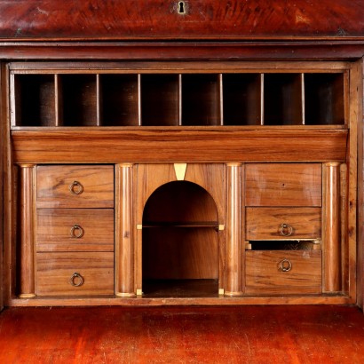 Secrétaire Louis Philippe Walnut Italy XIX Century