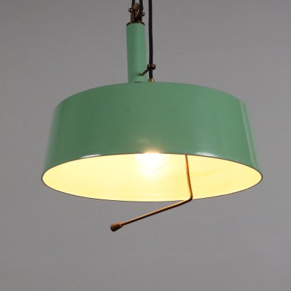 Ceiling Lamp Saliscendi Brass Italy 1950s