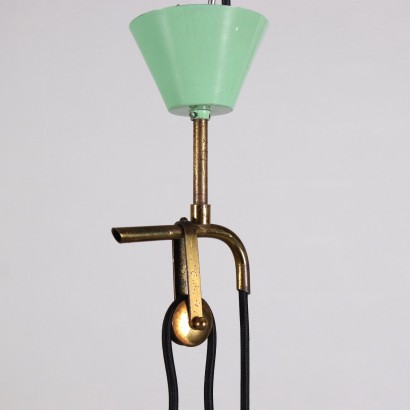 Ceiling Lamp Saliscendi Brass Italy 1950s