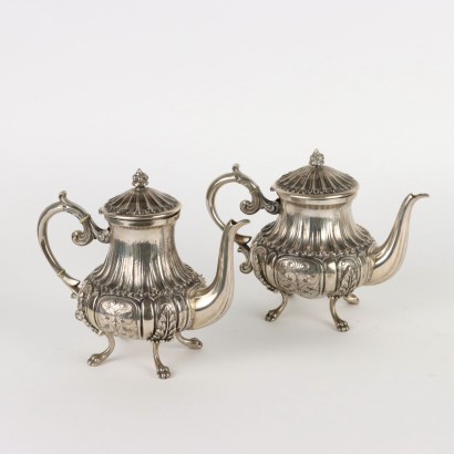 Tea and Coffee Service Silver Italy XX Century