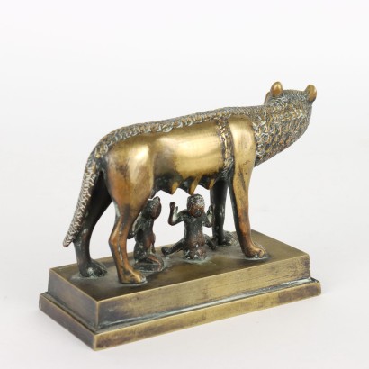 Kapitolinischer Wolf Skulptur Bronze Italien XX Jhd