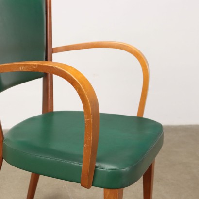 Chaise Cuir Synthétique Italie Années 1950-1960