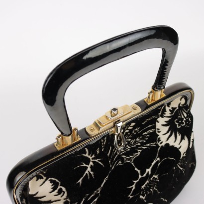 Borsa Vintage Velluto a Fiori