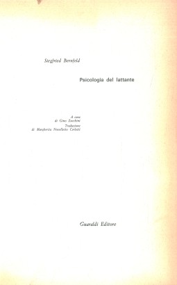 Psicologia del lattante