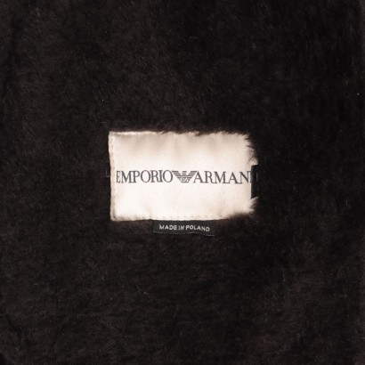 abrigo Emporio Armani de piel de cordero