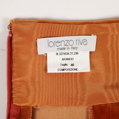 Jupe Lorenzo Riva Soie Taille 46 Italie