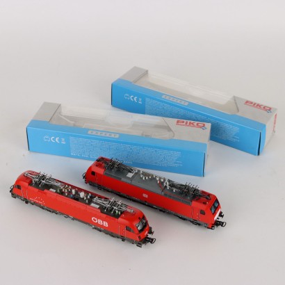 Pair of Piko Locomotives Rh1216 and Br186 Metal Germany XX Germany