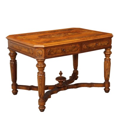 Table Umbertino Walnut Italy XIX Century