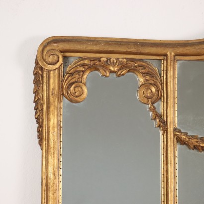 Mirror Neoclassical Style Wood Italy XX Century