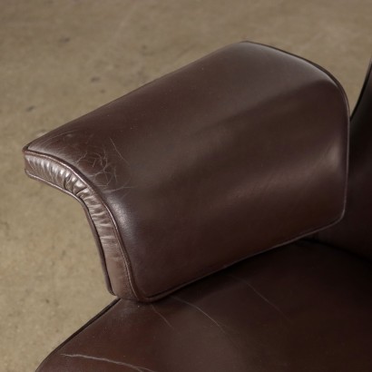 Fauteuil Cuir Synthétique Italie Années 1950-1960