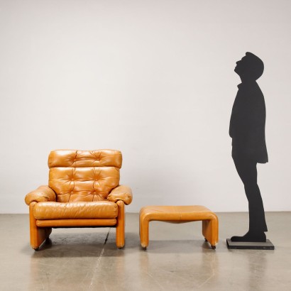 arte moderno, diseño de arte moderno, sillón, sillón de arte moderno, sillón de arte moderno, sillón italiano, sillón vintage, sillón de los años 60, sillón de diseño de los años 60, sillón Tobi 'Coronado', Tobia Scarpa, Tobia Scarpa