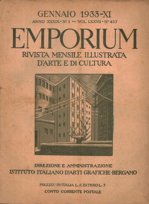 Emporium Anno XXXIX 1933. Annata completa (12 fascicoli)