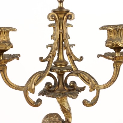 Coppia di Candelabri in Bronzo