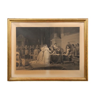 Divorce de l'Impèratrice Josèphine Engraving XIX Century