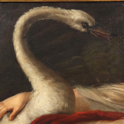 Leda and the Swan Oil on Canvas Italy XX Century