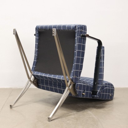 Fauteuil avec Repose-Pieds Formanova Tissu Italie Années 1960