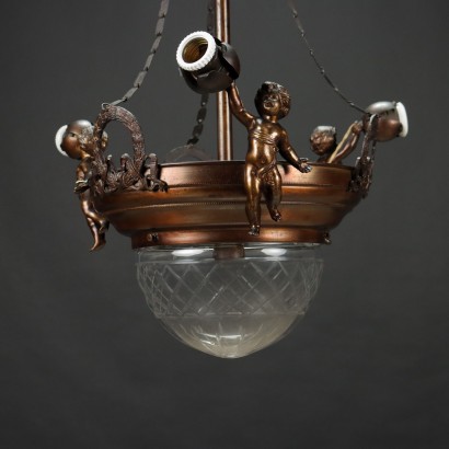 Chandelier Brass Italy XX Century