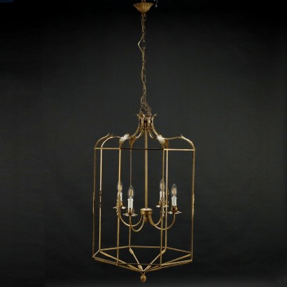 Chandelier Bronze Italy XX Century