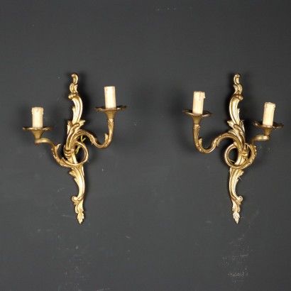 Coppia di Appliques in Stile Barocchetto