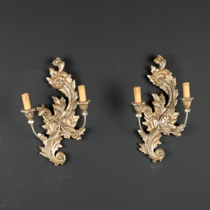 Coppia di Appliques in Stile Rococò