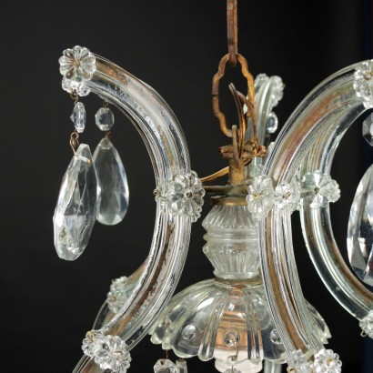 Chandelier Maria Theresa Style Glass Italy XX Century