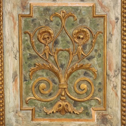 Cupboard Neoclassical Style Marbled Wood Italy XX Century