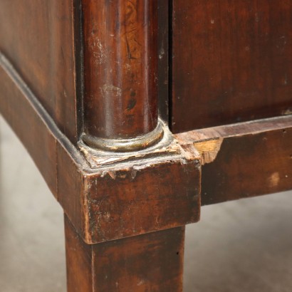 Chest of Drawers Empire Walnut Italy XIX Century