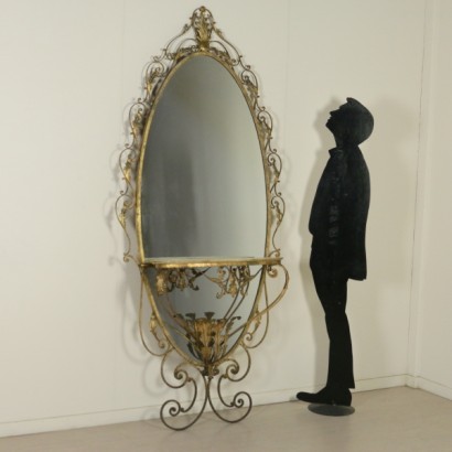 Miroir Verre Italie Années 1950