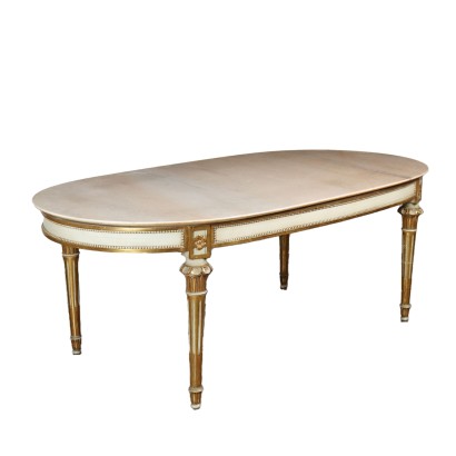 Tavolo Ovale in Stile Neoclassico