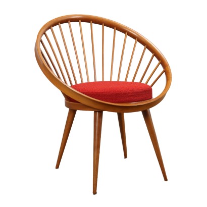 Chaise Circle Chair Ese Möbler AB Hêtre Suède Années 1960