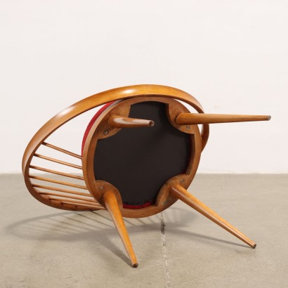 Chaise Circle Chair Ese Möbler AB Hêtre Suède Années 1960