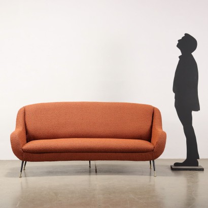 Sofa Stoff Italien 1950er-1960er