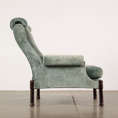 Chaise Longue Delta Maddalena Vélours Italie Années 1960